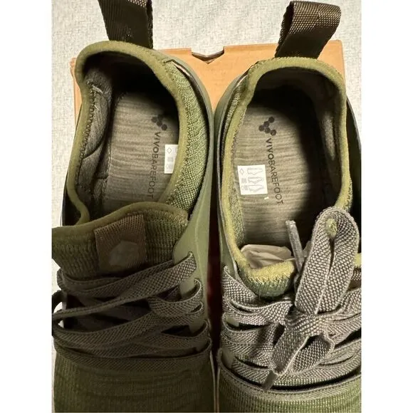 VivoBarefoot size 42 10.5 women’s Kanna L olive mesh synthetic barefoot olive gr