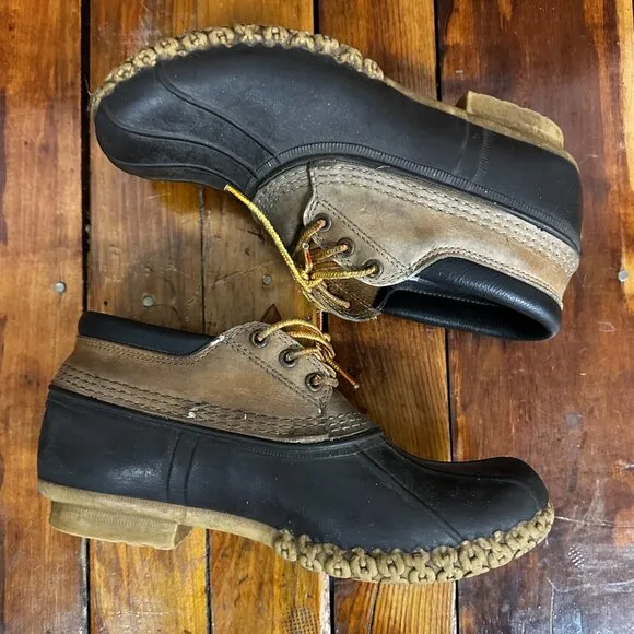VTG LL Bean Bean Boots, Rubber Mocs Size 9 (G)