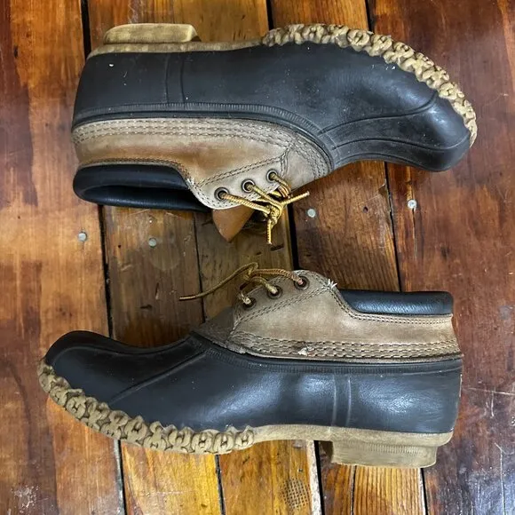 VTG LL Bean Bean Boots, Rubber Mocs Size 9 (G)