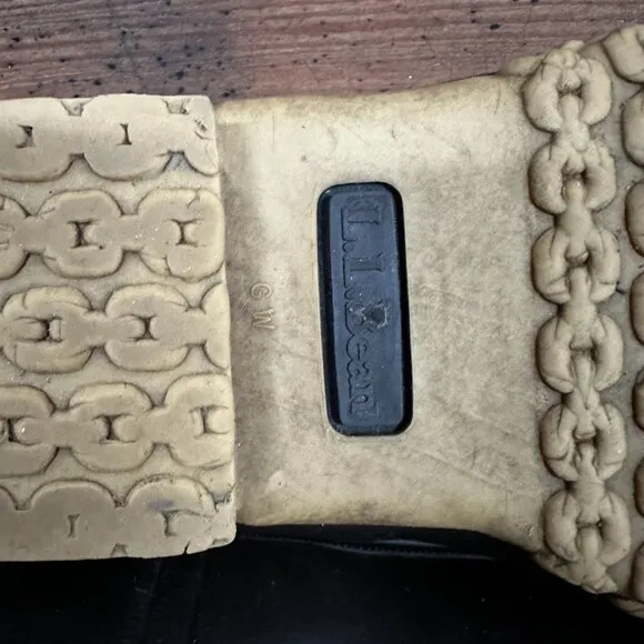 VTG LL Bean Bean Boots, Rubber Mocs Size 9 (G)