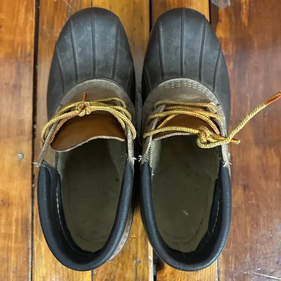 VTG LL Bean Bean Boots, Rubber Mocs Size 9 (G)