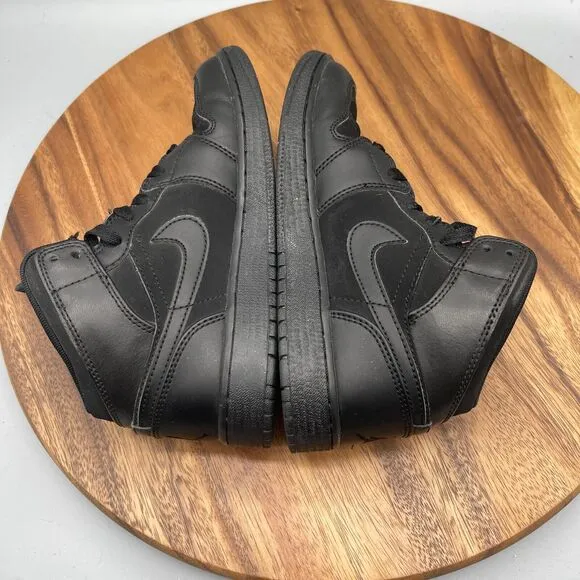 VTG NIKE Air Jordan 1 Phat GS Shoes Youth Size 4.5y Black Sneakers (364771-020)