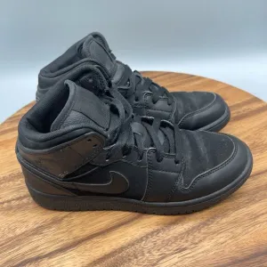 VTG NIKE Air Jordan 1 Phat GS Shoes Youth Size 4.5y Black Sneakers (364771-020)