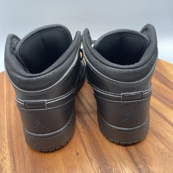 VTG NIKE Air Jordan 1 Phat GS Shoes Youth Size 4.5y Black Sneakers (364771-020)