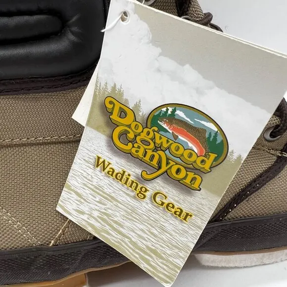 Wading Fishing Boots Mens 11 Dogwood Canyon Felt Wading #53220F Rubber Toe Shoe