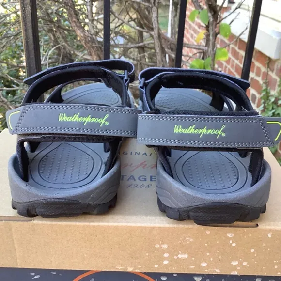 Weatherproof Vintage Men’s Brighton Adjustable Sandals Gray SZ 13