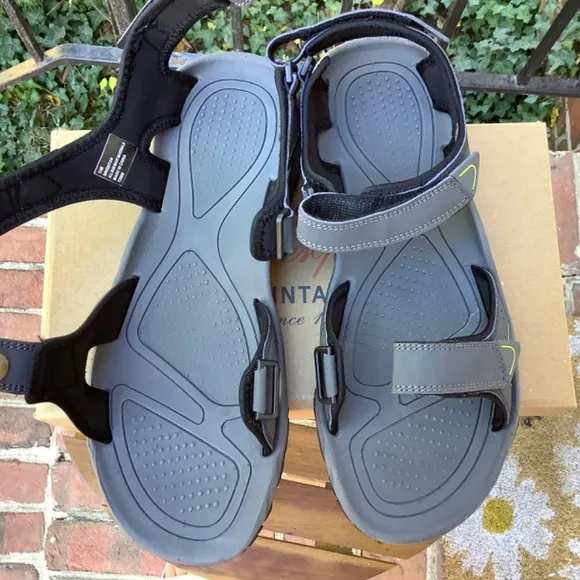 Weatherproof Vintage Men’s Brighton Adjustable Sandals Gray SZ 13