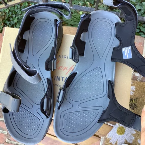 Weatherproof Vintage Men’s Brighton Adjustable Sandals Gray SZ 13