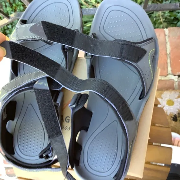 Weatherproof Vintage Men’s Brighton Adjustable Sandals Gray SZ 13