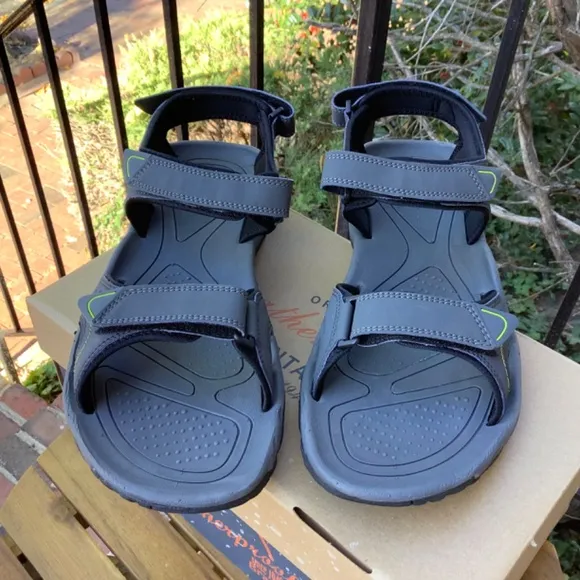 Weatherproof Vintage Men’s Brighton Adjustable Sandals Gray SZ 13