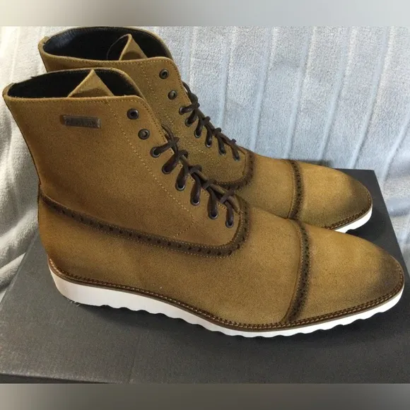 Weech Mens Valentine Oro Leather Chukka Boots Rubber Sole Size 10