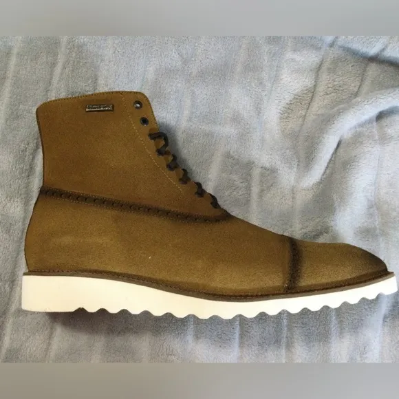 Weech Mens Valentine Oro Leather Chukka Boots Rubber Sole Size 10