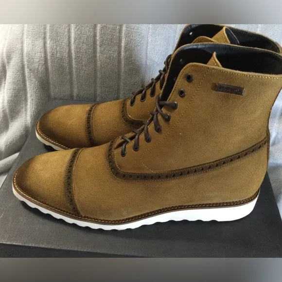 Weech Mens Valentine Oro Leather Chukka Boots Rubber Sole Size 10