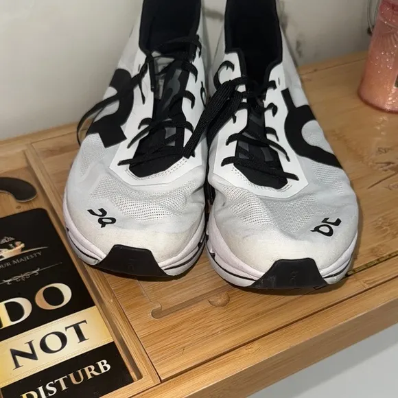 White and Black Athletic Shoes