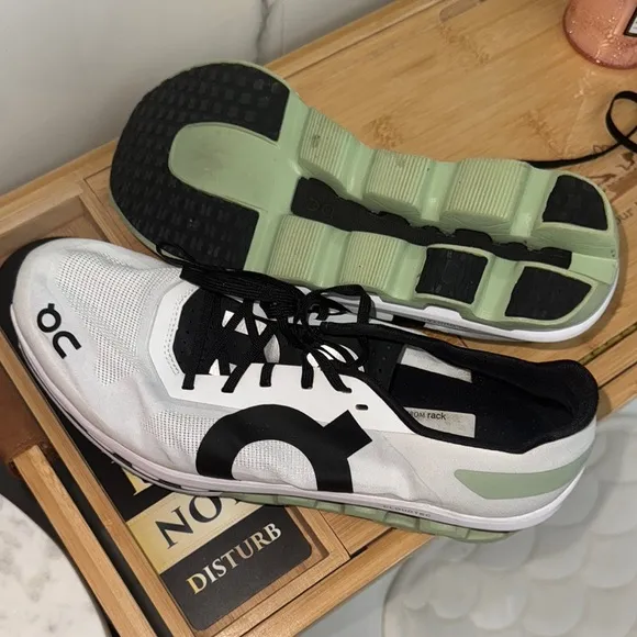 White and Black Athletic Shoes