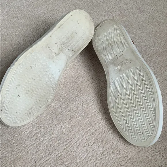 White Leather Athletic Shoes