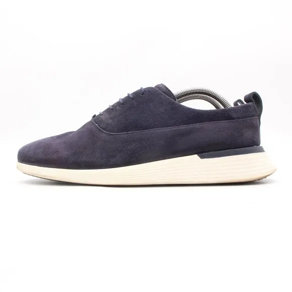 Wolf &amp; Shepherd Men's Size 9.5 Crossover Longwing Navy Blue Suede Shoes