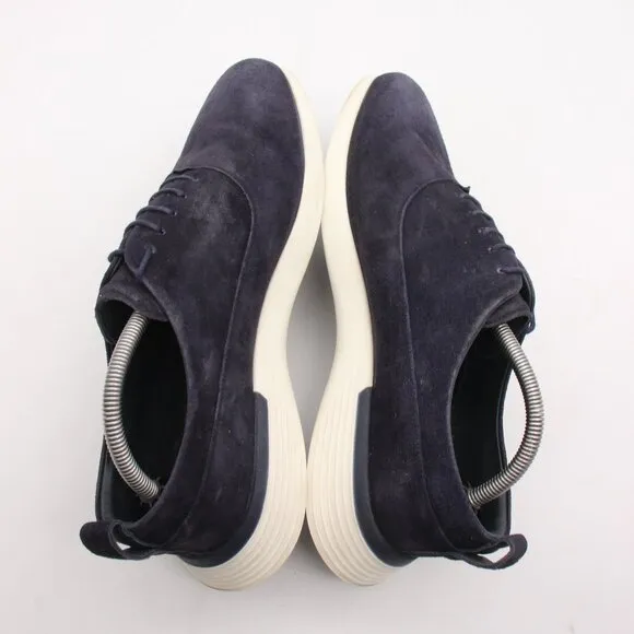 Wolf &amp; Shepherd Men's Size 9.5 Crossover Longwing Navy Blue Suede Shoes