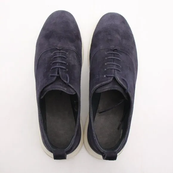 Wolf &amp; Shepherd Men's Size 9.5 Crossover Longwing Navy Blue Suede Shoes