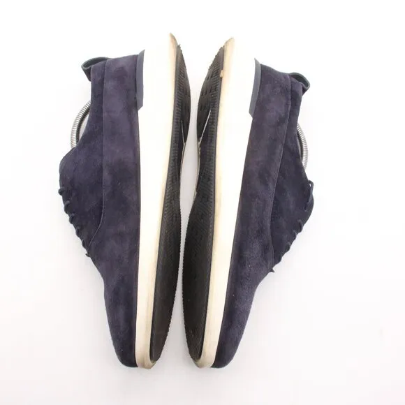 Wolf &amp; Shepherd Men's Size 9.5 Crossover Longwing Navy Blue Suede Shoes