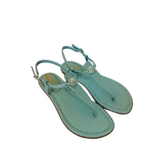 Woman's Sandals Sam‎ Edelman Gigi Signet Tide Blue Size 7.5M NWB Light Weight