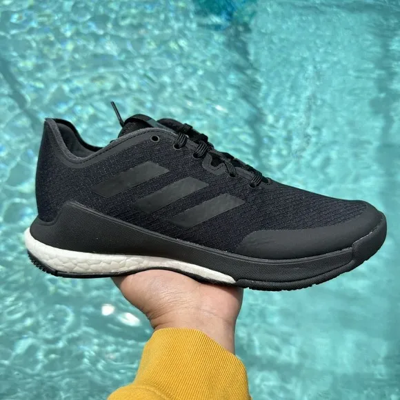 WOMEN'S adidas Crazyflight Triple Black Cross Trainer EF2677