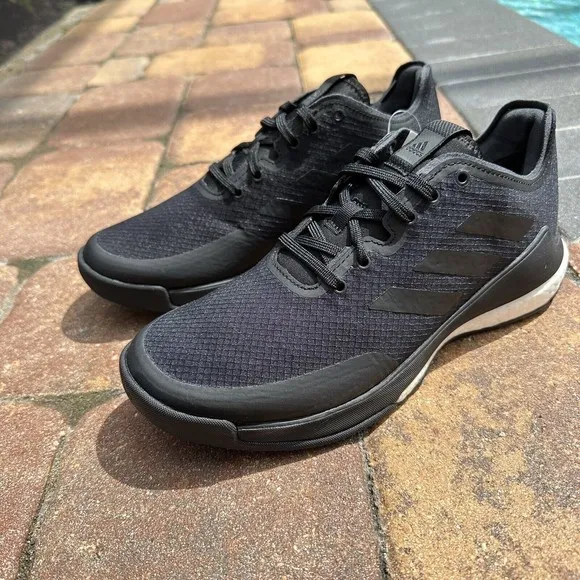 WOMEN'S adidas Crazyflight Triple Black Cross Trainer EF2677