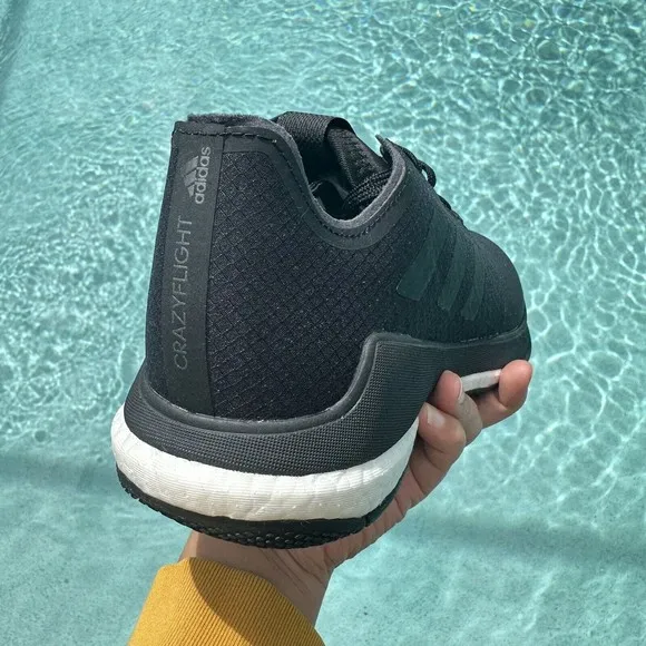 WOMEN'S adidas Crazyflight Triple Black Cross Trainer EF2677