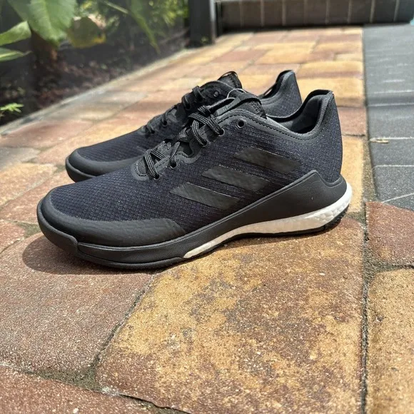 WOMEN'S adidas Crazyflight Triple Black Cross Trainer EF2677
