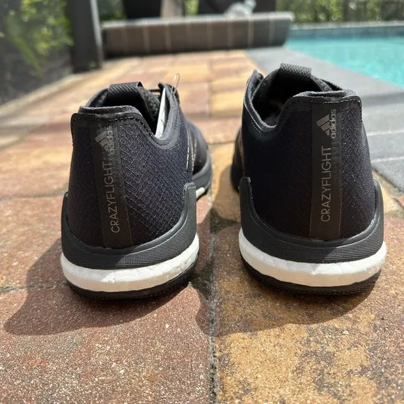 WOMEN'S adidas Crazyflight Triple Black Cross Trainer EF2677