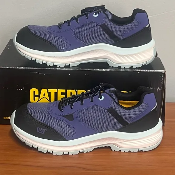 Women's Cat Quake CT ASTM Composite Toe Slip Resistant Work &amp; Safety Shoes Sz 9
