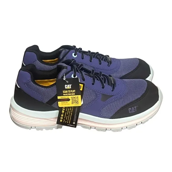 Women's Cat Quake CT ASTM Composite Toe Slip Resistant Work &amp; Safety Shoes Sz 9