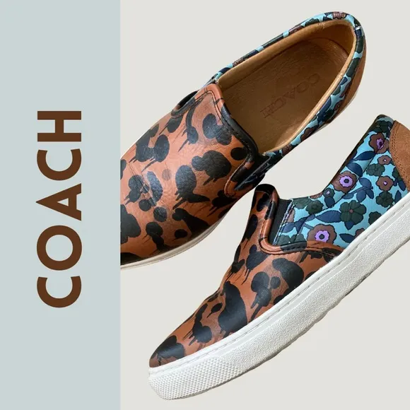 Women’s Coach Wild Beast Slip-On Sneakers – Size 7 Artsy, Fun, Dramatic