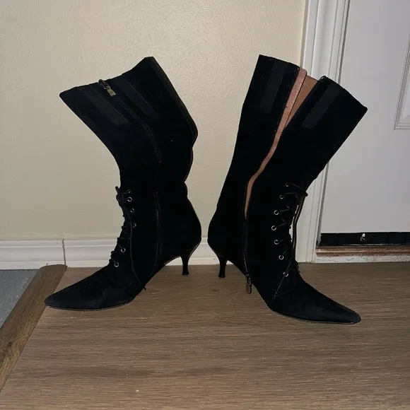Women's Italian leather heeled boots