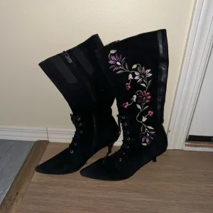 Women's Italian leather heeled boots