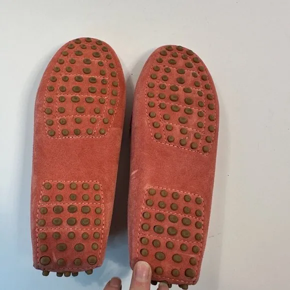 Womens Johnny Was VIVIANA MOCASSIN Pink Suede Embroidered Moccasin Shoes 6.5