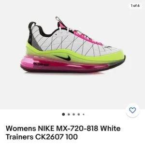 Women's NIKE MX-720-818 white pink blast ghost green sneakers shoes