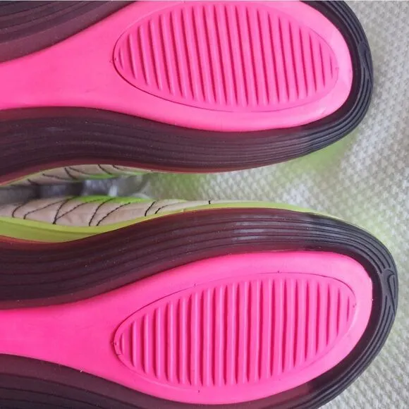 Women's NIKE MX-720-818 white pink blast ghost green sneakers shoes