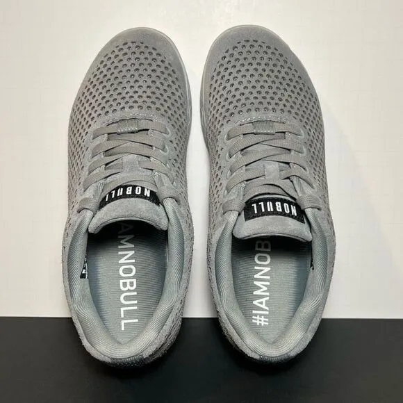 Womens NOBULL Concrete Gray Suede Trainer Athletic Shoes / Size 8