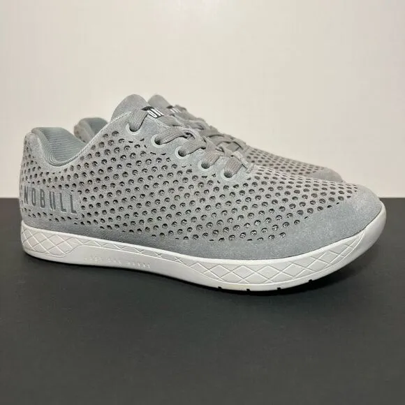 Womens NOBULL Concrete Gray Suede Trainer Athletic Shoes / Size 8