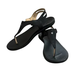 Women’s Olukai Eheu Sandals Leather Black 6