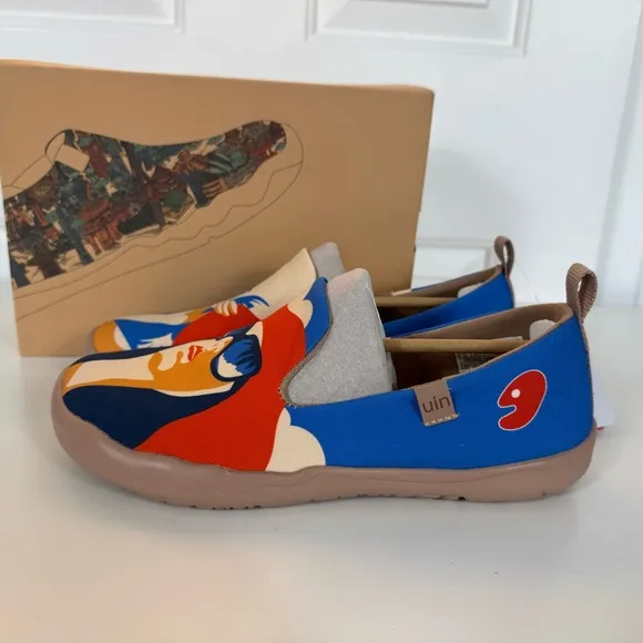Women’s Size 9 UIN Slip On Shoes Canvas Comfortable Summertime Wanderment NIB