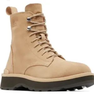 Womens Sorel Hi-Line Lace Boots Size 9 Suede Tawny Buff NL 4879-712 Tan NWB