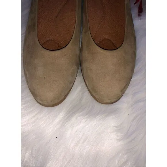 Women's Beautifeel Tan Suede Shoes Pump Low Heels.