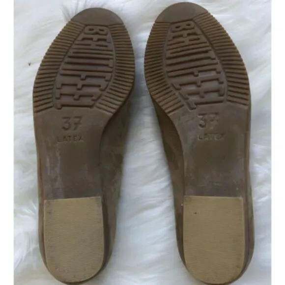 Women's Beautifeel Tan Suede Shoes Pump Low Heels.