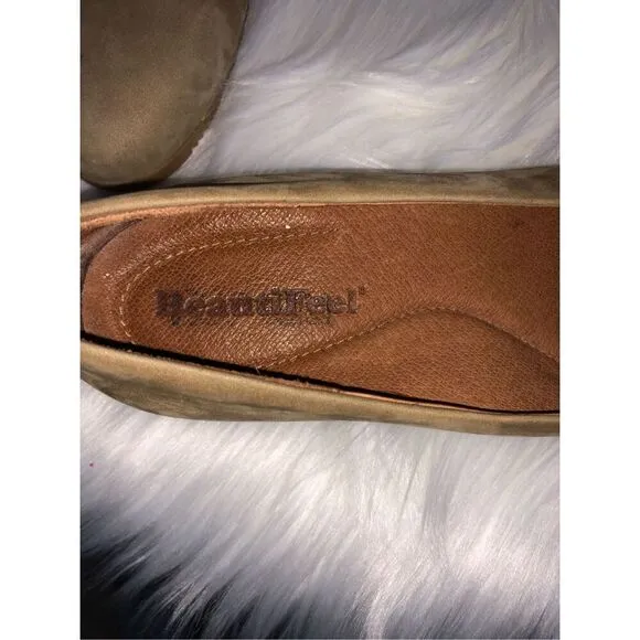 Women's Beautifeel Tan Suede Shoes Pump Low Heels.