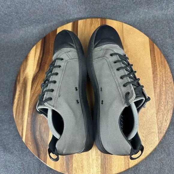 Woobies Tactical Mod-1 Cemento Gray Black Canvas Shoes Mens Size 11.5 USA Made