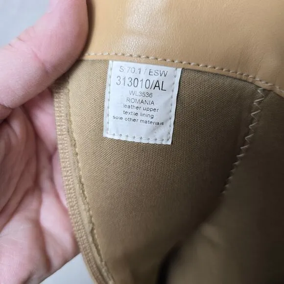 Wrangler Tan Suede Leather Western Cowboy Boots Women's 38 Vintage Rare