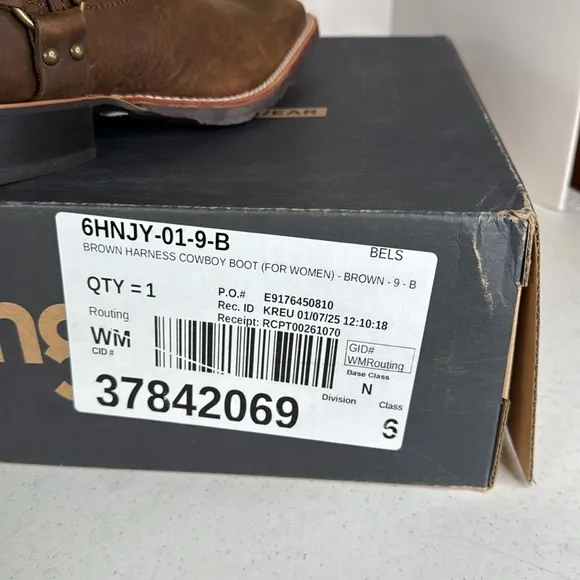 WRANGLER WOMEN'S HARNESS COWBOY Boots Sz 9
