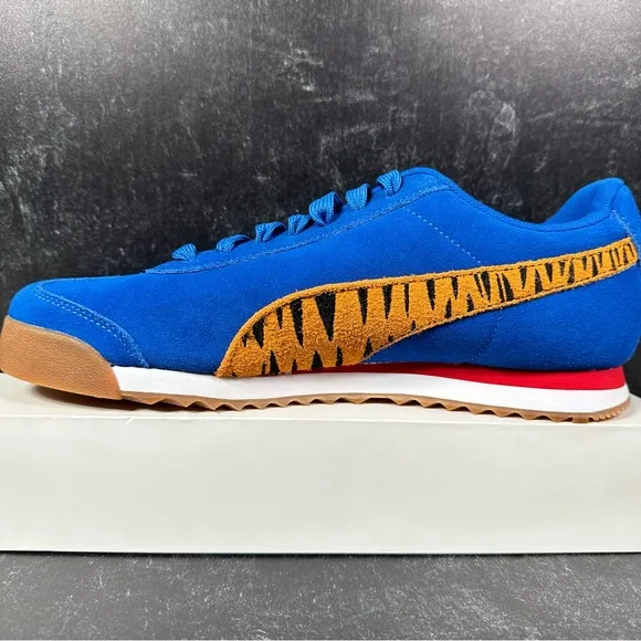 X FROSTED FLAKES ROMA MENS SHOES SIZE 10 TONY THE TIGER STRIPE KELLOGGS SUEDE